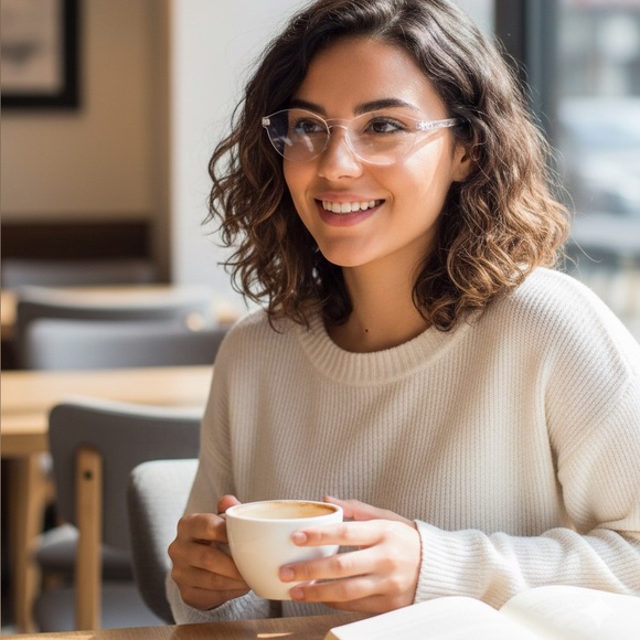 Accessories - Clear Rimless Glasses
